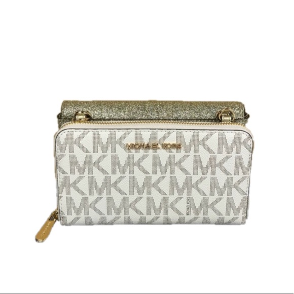 Michael Kors Handbags - Michael Kors Wallet Clutch XBody  Tina Vanilla